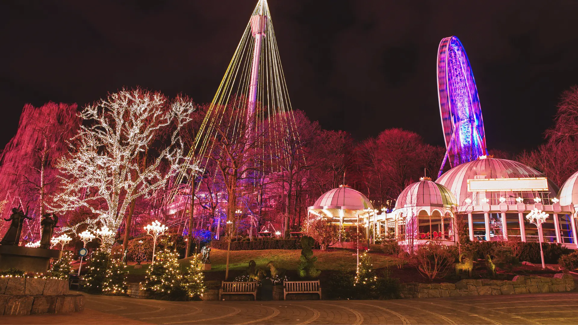 Pretpark in de winter Duinrell